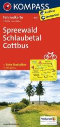 3047. Spreewald, Schlaubetal, Cottbus kerékpáros térkép 1: 70 000 Fahrradkarten (2011)