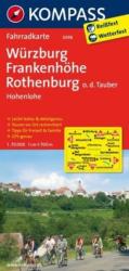 3098. Würzburg, Frankenhöhe, Rothenburg ob der Tauber, Hohenlohe kerékpáros térkép 1: 70 000 Fahrradkarten (2011)