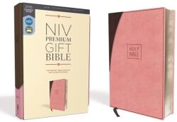 Niv, Premium Gift Bible, Leathersoft, Pink/Brown, Red Letter Edition, Comfort Print (ISBN: 9780310094012)