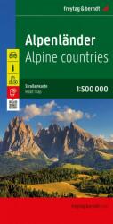 Alpok országai, 1: 500 000 Freytag térkép AK 2701 (2005)