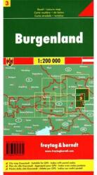 Ausztria 3 Burgenland térkép, 1: 200 000 Freytag OE 3 (1998)