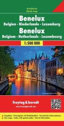 Benelux államok térkép 1: 500 000 Freytag AK 80 (2009)