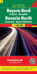 Bajorország Észak - Frankföld - Felső-Pfalz térkép (2005)
