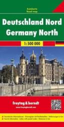 Észak-Németország autós térkép Freytag 1: 500 000 (2005)