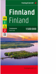 Finnország autótérkép (2005)