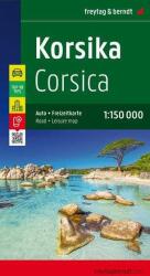 Korzika térkép, Korzika autós térkép 1: 150 000 (2005)