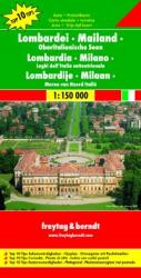 Lombardia térkép - Milánó - É-olasz tavak, Top 10 tipp, 1: 150 000 Freytag AK 0612 (2004)