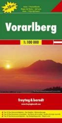 Vorarlberg térkép, Top 10 tipp, 1: 100 000 Freytag térkép OE 88 (2005)