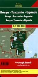 Kenya, Tanzánia, Uganda térkép 1: 2 000 000 Freytag térkép AK 21 (2007)