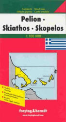 Pelion térkép, Skiathos, Skopelos térkép Freytag 1: 100 000 (2008)