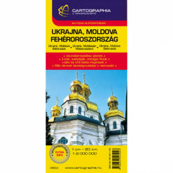 Ukrajna, Moldova, Fehéroroszország térkép (2006)