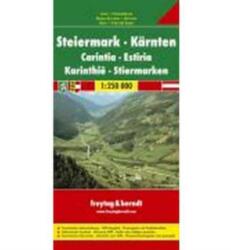 Stájerország, Karintia autós szabadidőtérképe (2005)