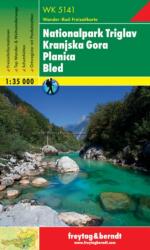 WK 5141 Nationalpark Triglav turistatérkép Kranjska Gora, Planica, Bled turistatérkép 1: 35 000 (2006)