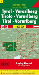 Tirol - Vorarlberg autós szabadidőtérkép - Ausztria 7 (1998)