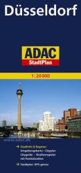 Düsseldorf térkép ADAC 1: 20 000 (2000)