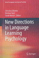 New Directions in Language Learning Psychology - Christina Gkonou, Dietmar Tatzl, Sarah Mercer (ISBN: 9783319234908)