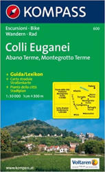 600. Colli Euganei, Abano Terme, Montegrotto Terme, 1: 30 000, D/I turista térkép Kompass (2011)