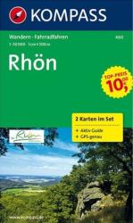 460. Rhön, 2teiliges Set mit Naturführer turista térkép Kompass (2010)