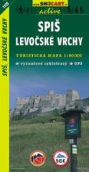 SHC 1109. SPIS-LEVOCSKÉ VRCHY / SZEPES-SÁROSI-Hegyvidék-LŐCSEI Hegység TURISTA térkép (ISBN: 9788072244874)