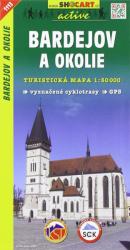 SHC 1113. BARDEJOV A OKOLIE / BÁRTFA KÖRNYÉKE TURISTA TÉRKÉP, Bártfa térkép (ISBN: 9788072244911)