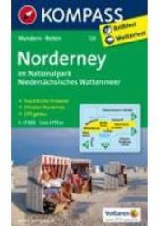 729. Insel Norderney, 1: 17 500 turista térkép Kompass (2011)