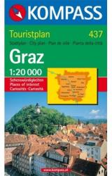 437. Graz Touristplan, 1: 20 000, 30er Box várostérkép (2010)