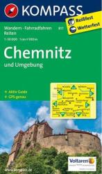 817. Chemnitz und Umgebung turista térkép Kompass (2011)