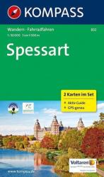 832. Spessart, 2teiliges Set mit Aktiv Guide turista térkép Kompass (2011)