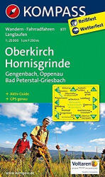 877. Oberkirch, Hornisgrinde, 1: 25 000 turista térkép Kompass (2011)