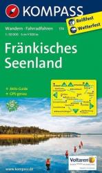 174. Fränkisches Seenland turista térkép Kompass (2010)