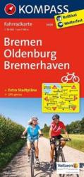 3009. Bremen, Oldenburg, Bremerhaven kerékpáros térkép 1: 70 000 Fahrradkarten (2012)
