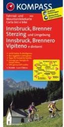 3411. Innsbruck, Brenner, Sterzing kerékpáros térkép 1: 70 000 Fahrradkarten (2011)