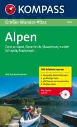 604. Alpen, Großer WanderAtlas mit CD túraatlasz Wanderatlanten (2008)