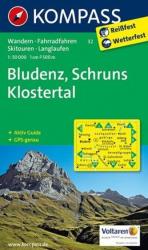 32. Bludenz, Schruns, Klostertal turista térkép Kompass (2011)
