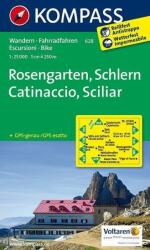 628. Rosengarten Catinaccio Latemar turista térkép Kompass 1: 25 000 (2011)