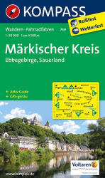 749. Märkischer Kreis, Ebbegebirge turista térkép Kompass (2011)