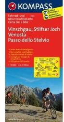 3412. Vinschgau, Stilfser Joch kerékpáros térkép 1: 70 000 Fahrradkarten (2011)