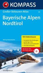 581. Bayerische Alpen, Nordtirol, Skitourenführer mit CD túraatlasz Wanderatlanten (2011)