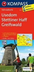 3023. Usedom, Stettiner Haff, Greifswald kerékpáros térkép 1: 70 000 Fahrradkarten (2010)