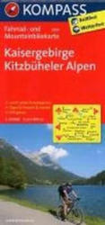 3304. Kaisergebirge, Kitzbüheler Alpen kerékpáros térkép 1: 70 000 Fahrradkarten (2011)