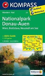 211. Donau-Auen turista térkép Kompass 1: 50 000 (2012)