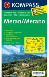 053. Merano turista térkép Kompass 1: 25 000 (2012)