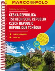 Csehország autós atlasz, Csehország atlasz, Csehország autótérkép, Marco Polo 1: 200 000 (ISBN: 9783829736909)