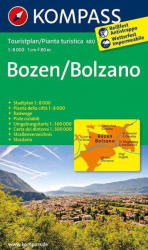 480. Bozen/Bolzano turistatérkép és Bozen várostérkép 1: 8 000 (ISBN: 9783990442135)
