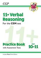 11+ CEM Verbal Reasoning Practice Book & Assessment Tests - Ages 10-11 (ISBN: 9781789081718)