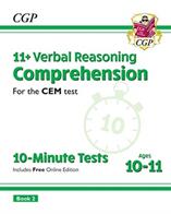 11+ CEM 10-Minute Tests: Comprehension - Ages 10-11 Book 2 (ISBN: 9781789081916)