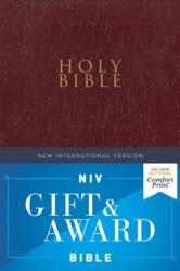 NIV, Gift and Award Bible, Leather-Look, Burgundy, Red Letter, Comfort Print - Zondervan (ISBN: 9780310450368)