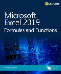 Microsoft Excel 2019 Formulas and Functions - Paul McFedries (ISBN: 9781509306190)