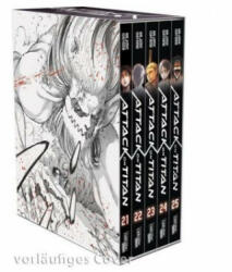Attack on Titan, Bände 21-25 im Sammelschuber mit Extra - Hajime Isayama, Claudia Peter (ISBN: 9783551791689)