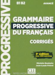 Grammaire progressive du français - Niveau avancé - 3eme édition - Corrigés (ISBN: 9782090381986)